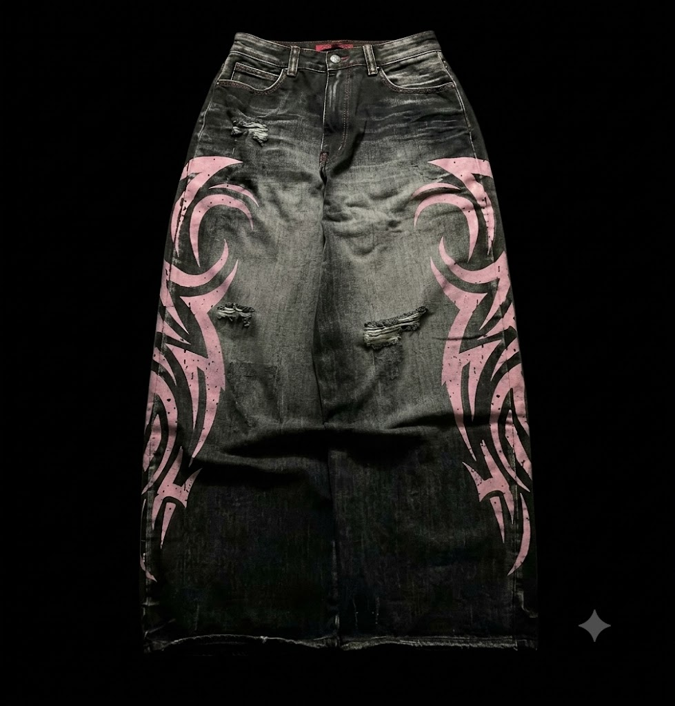 Pink "Tribal" Jeans